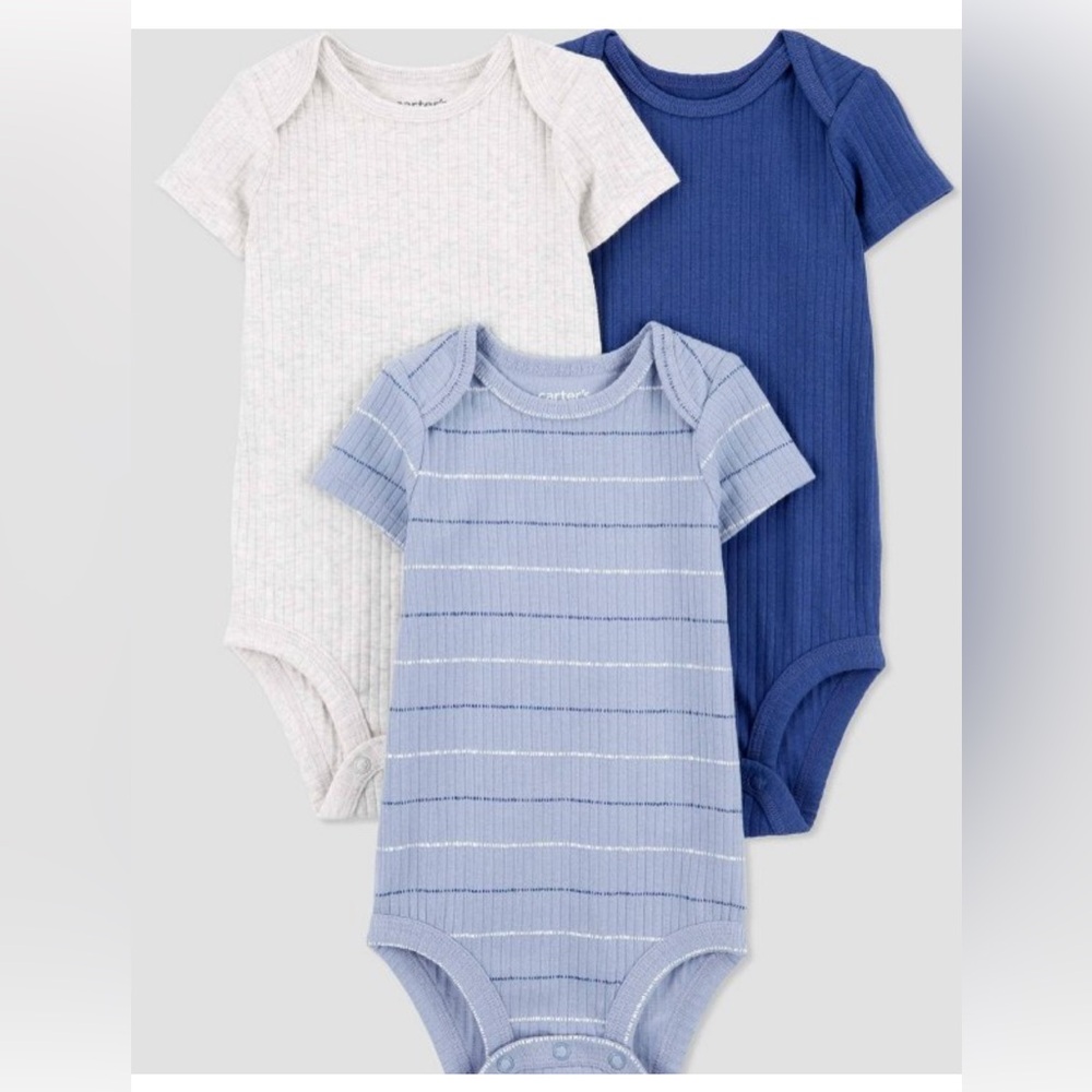 Carter's Blue and White Bodysuit Set